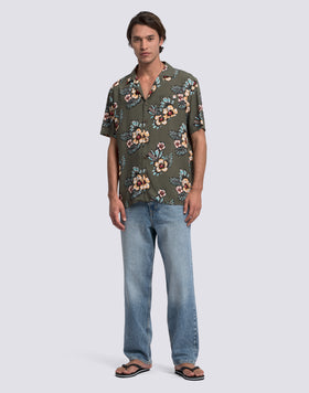 CAMISA DE HOMBRE ESTAMPADA EN VISCOSA POPELÍN