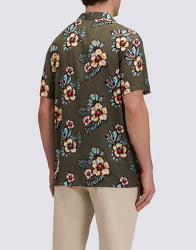CAMISA DE HOMBRE ESTAMPADA EN VISCOSA POPELÍN