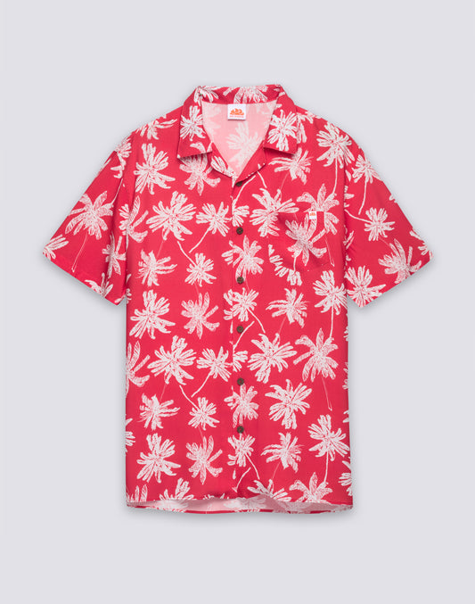 CAMICIA UOMO STAMPATA IN VISCOSA POPELINE