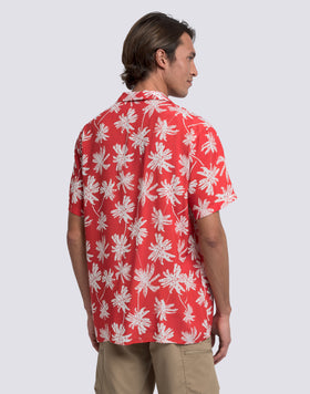 MEN'S PRINTED VISCOSE POPLIN SHIRT
