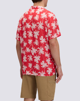 CAMICIA UOMO STAMPATA IN VISCOSA POPELINE