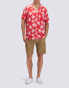 CAMICIA UOMO STAMPATA IN VISCOSA POPELINE