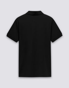 Polo de hombre de algodón piqué con cuello y puños a rayas