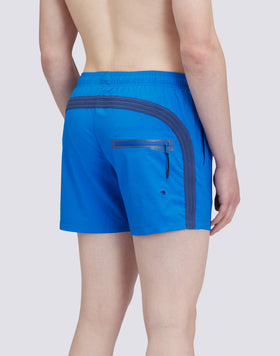 SHORT STRETCHED SWIM SHORTS WITH AN ELASTICATED WAISTBAND