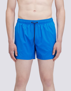 SHORT STRETCHED SWIM SHORTS WITH AN ELASTICATED WAISTBAND