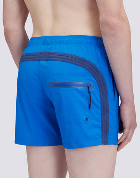 SHORT STRETCHED SWIM SHORTS WITH AN ELASTICATED WAISTBAND