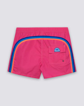 MAILLOT DE BAIN COURT EN TAFFETAS ICONIQUE POUR HOMME AVEC TAILLE SEMI-ÉLASTIQUE