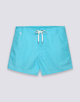 ICONIC TAFFETA MEN'S SHORT SWIMSHORTS WITH SEMI-ELASTIC WAIST