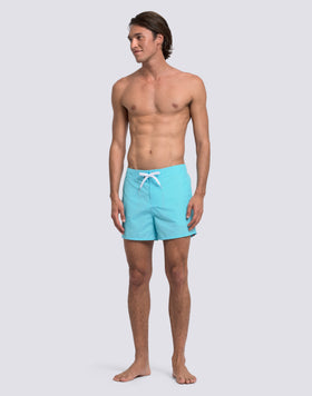 ICONIC TAFFETA MEN'S SHORT SWIMSHORTS WITH SEMI-ELASTIC WAIST