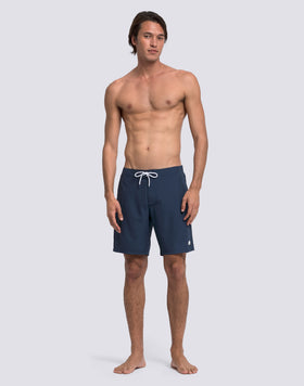 MAILLOT DE BAIN SEMI-ÉLASTIQUE À TAILLE LONGUE POUR HOMME EN POLYESTER RECYCLÉ REPREVE®