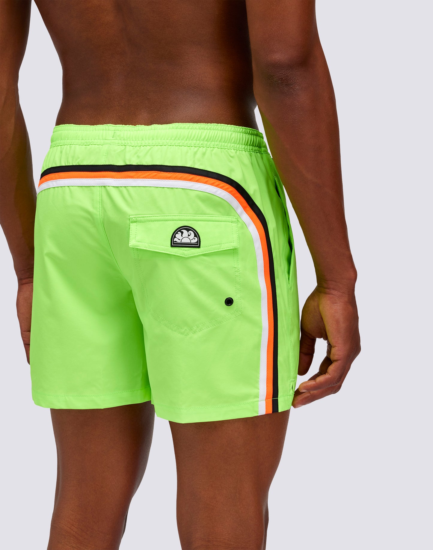 SHORT DE BAIN COURT À TAILLE ÉLASTIQUE STRETCH