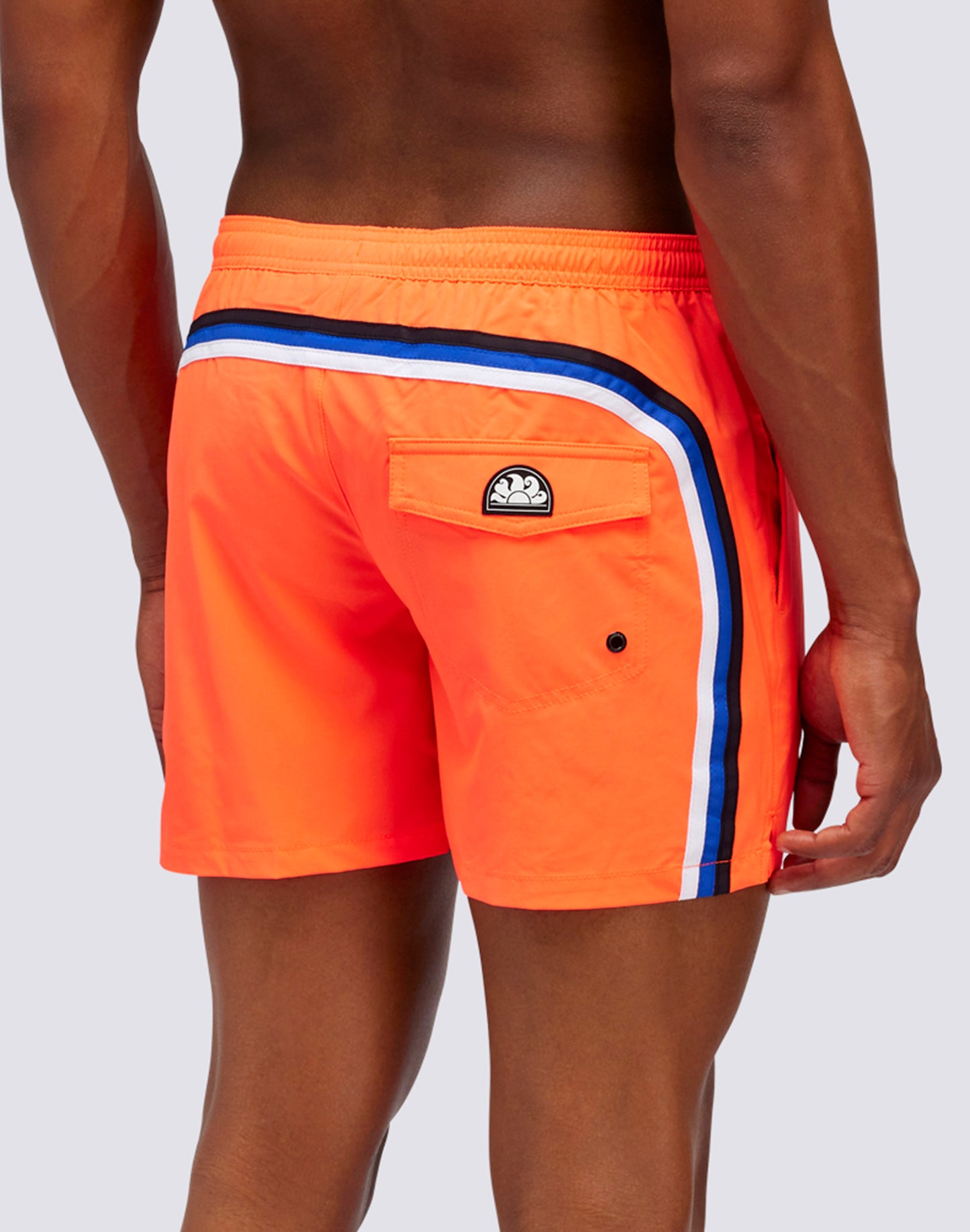 SHORT DE BAIN COURT À TAILLE ÉLASTIQUE STRETCH