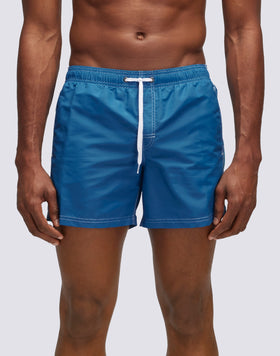 SHORT SWIM SHORTS WITH AN ELASTICATED WAISTBAND