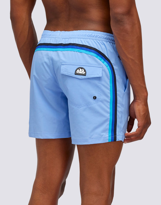 SHORT DE BAIN COURT À TAILLE ÉLASTIQUE STRETCH