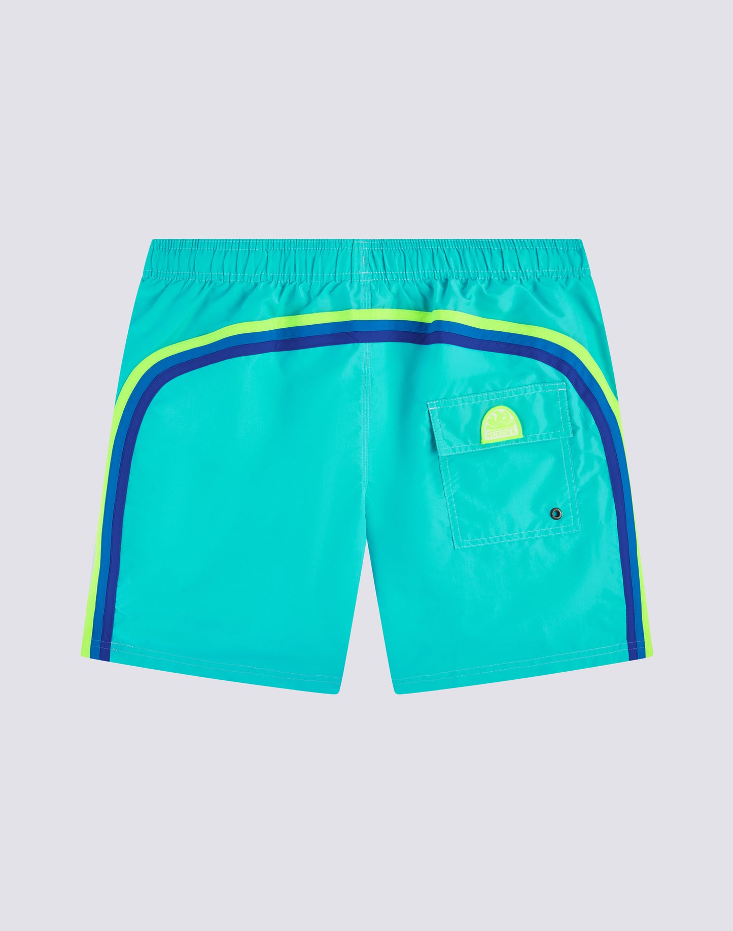 ICONIC TAFFETA STRETCH WAIST SWIM TRUNKS