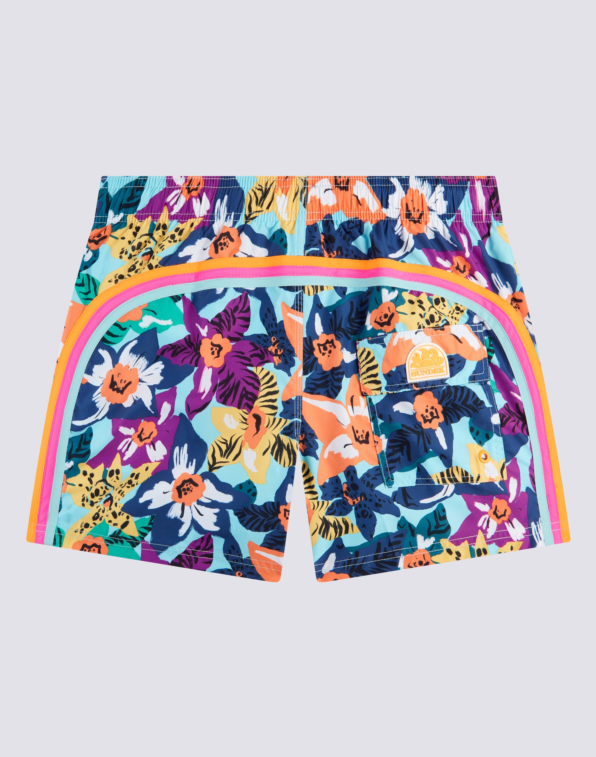 Sundek NABIS BLOOM REPREVE® MICROPRINT ELASTICATED WAIST
