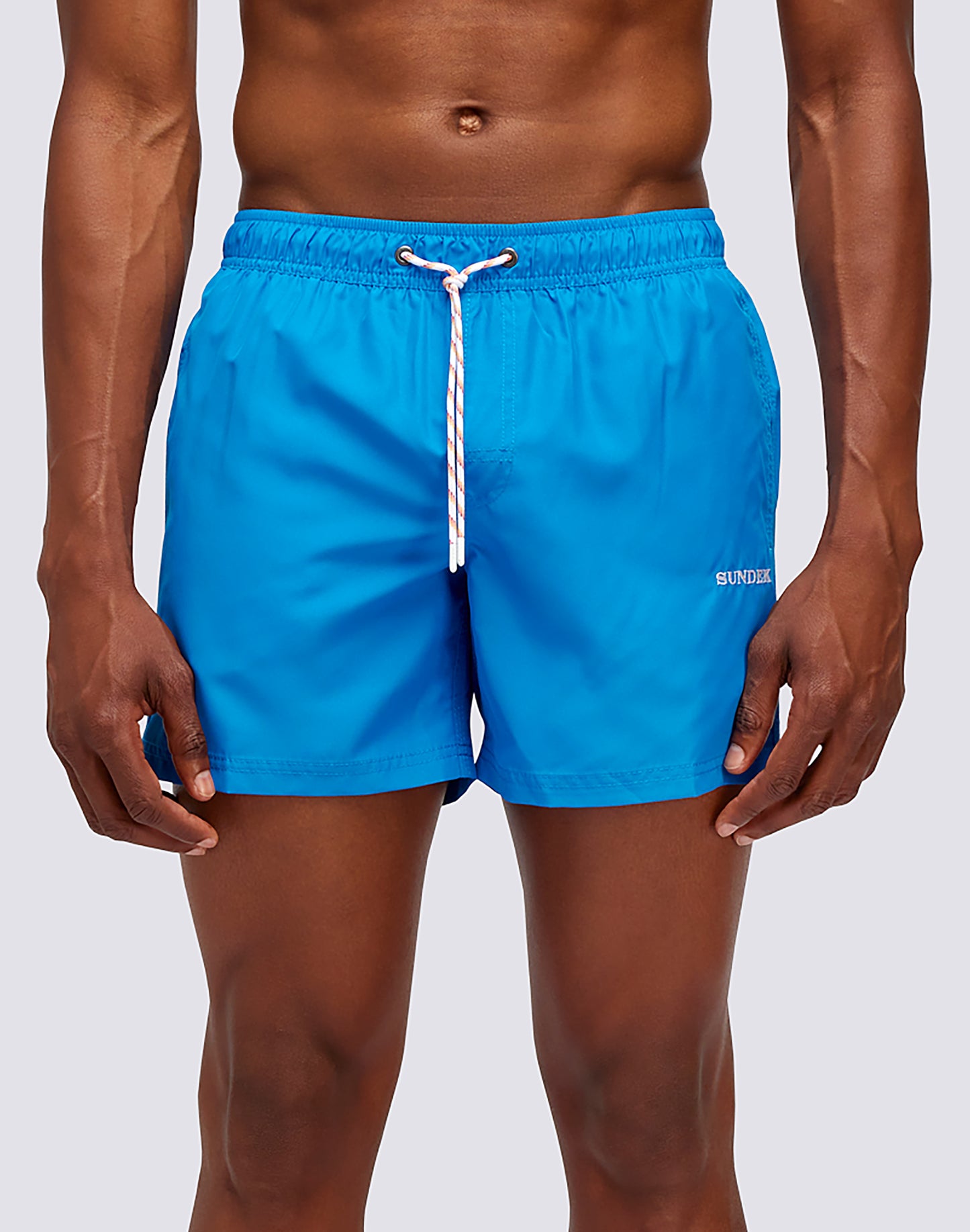 SHORT SWIMSHORTS WITH ELASTIC WAIST IN REPREVE® RECYCLED POLYESTER