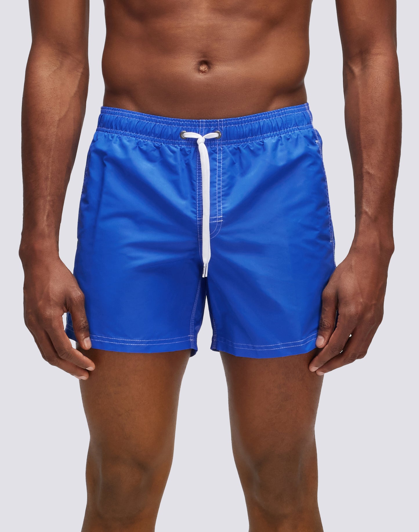 ICONIC TAFFETA STRETCH WAIST SWIM TRUNKS