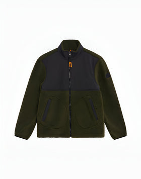 BONDED TEDDY JACKET WITH COLLAR