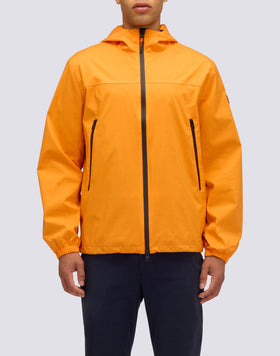 CHAQUETA CORTA DE HOMBRE CON CAPUCHA DE TEJIDO DOBLE