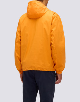 CHAQUETA CORTA DE HOMBRE CON CAPUCHA DE TEJIDO DOBLE