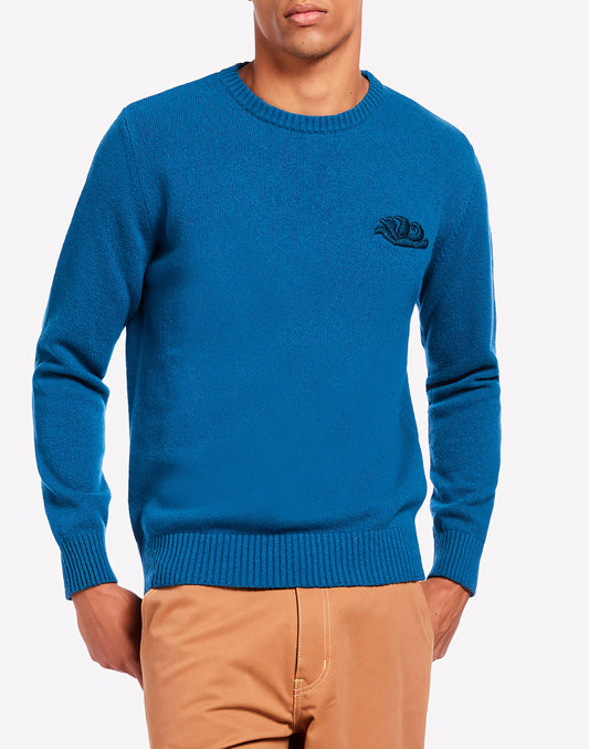 CREW NECK JUMPER WITH LOGO