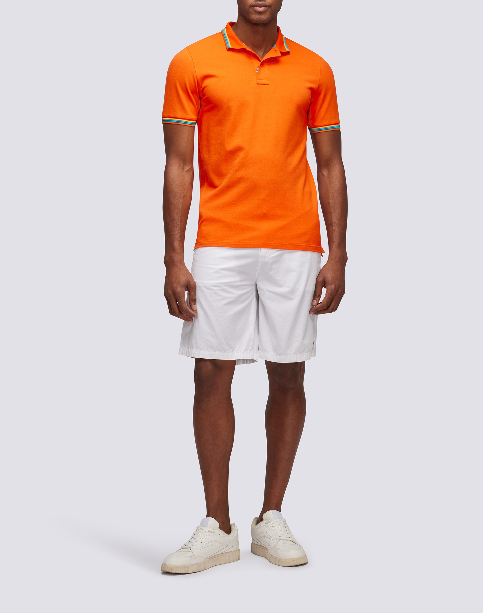 Sundek BRICE POLO SHIRT IN PIQUET COTTON WITH TRICOLOR