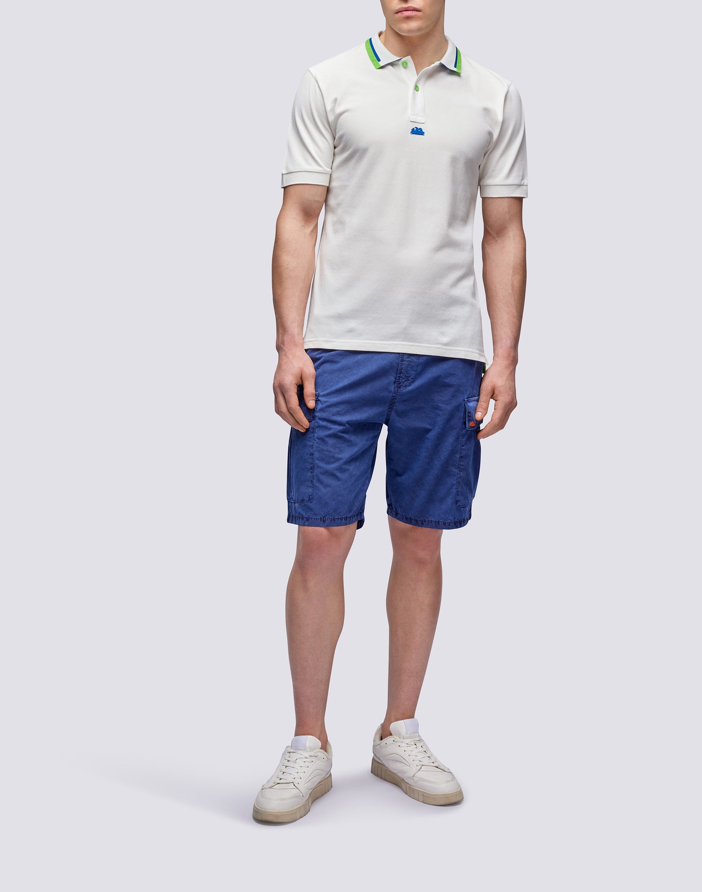 COMBINED PIQUET COTTON POLO SHIRT