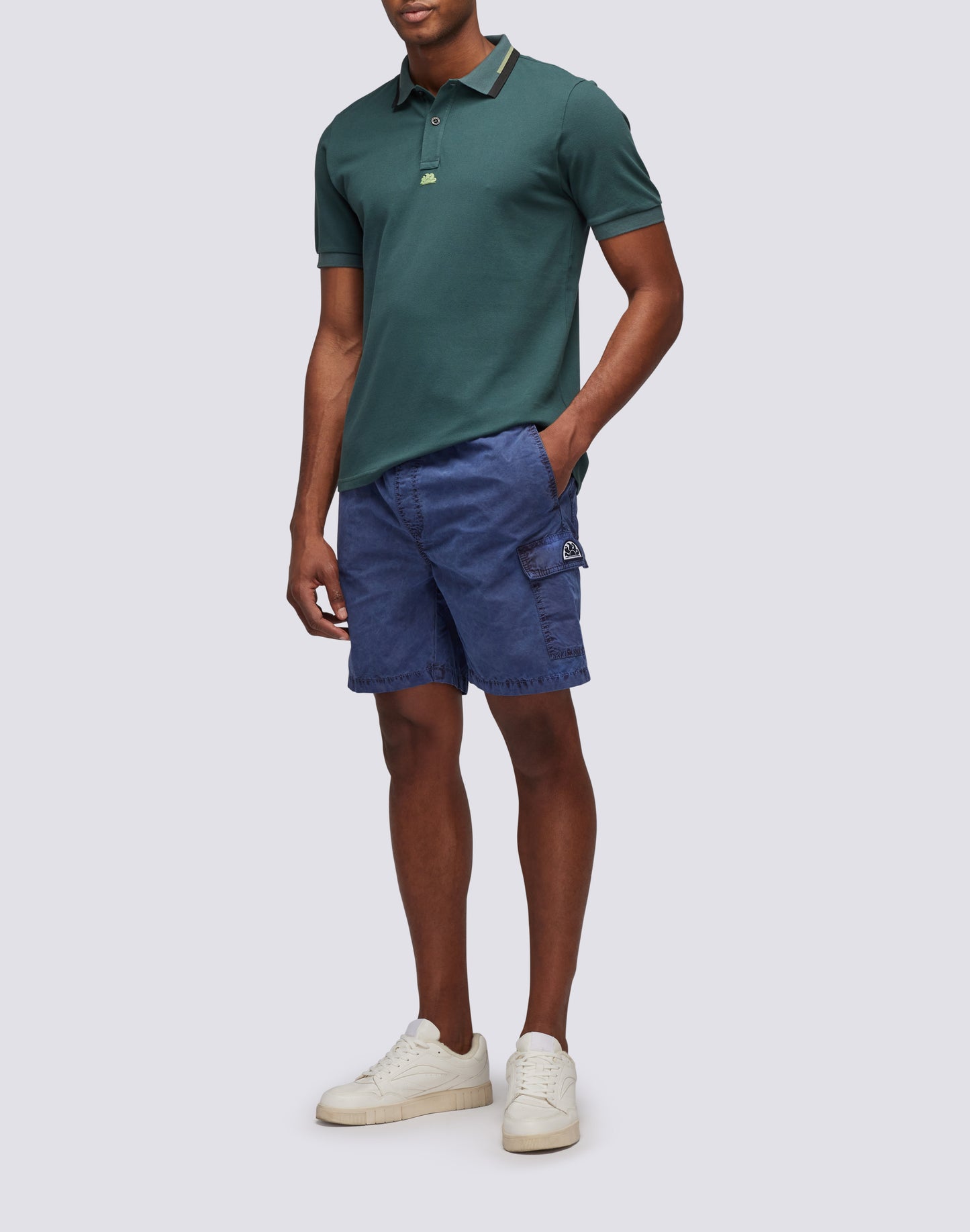 COMBINED PIQUÉ COTTON POLO SHIRT