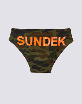 BRIES DE NATATION AVEC BANDE ÉLASTIQUE LOGO SUNDEK