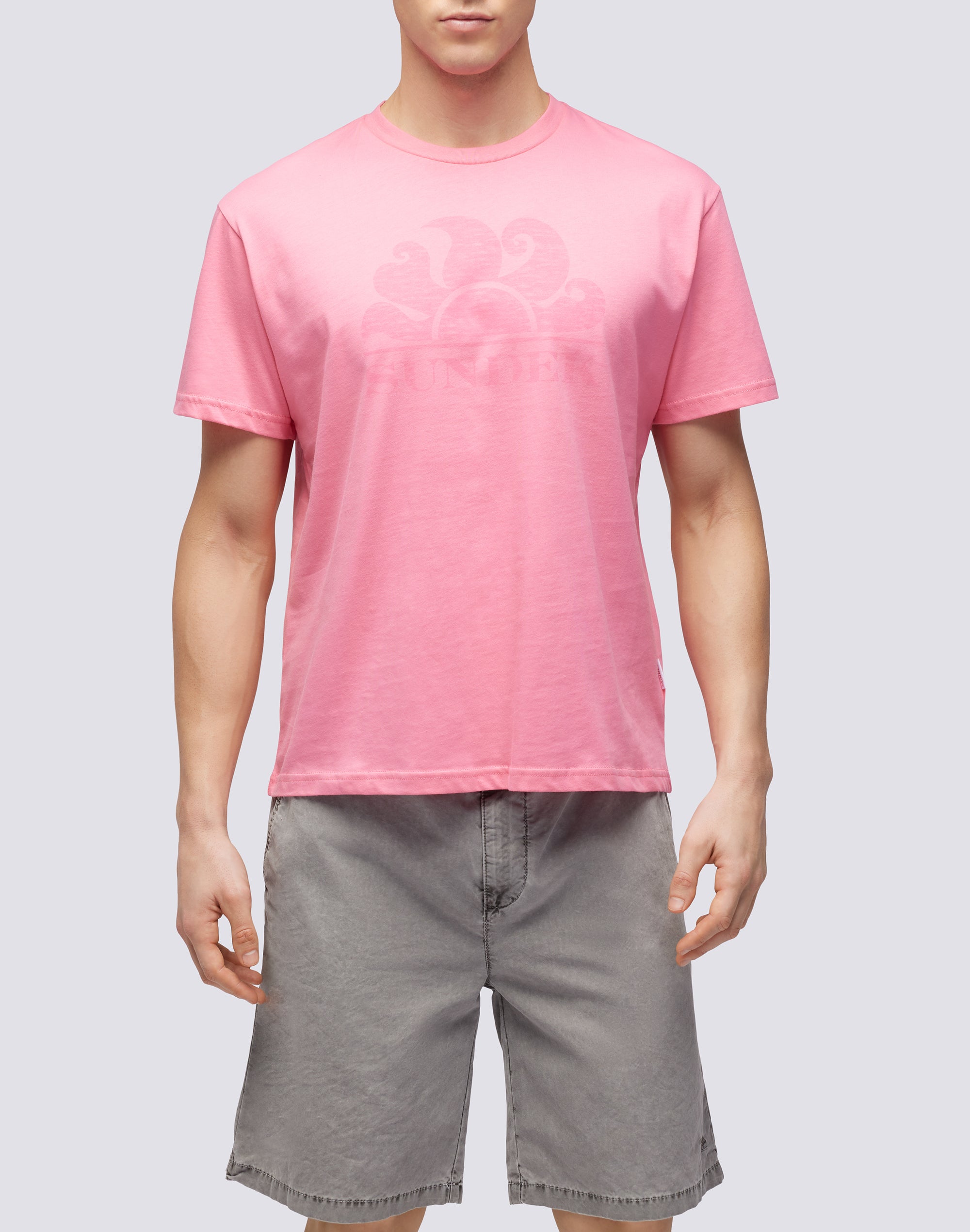 Tシャツ・カットソー SUNDEK Men T-shirt White M021TEJ7800 00607 SUNDEK Mens Surfer Crew Neck T-shirt | HAMAC Beach Boutique