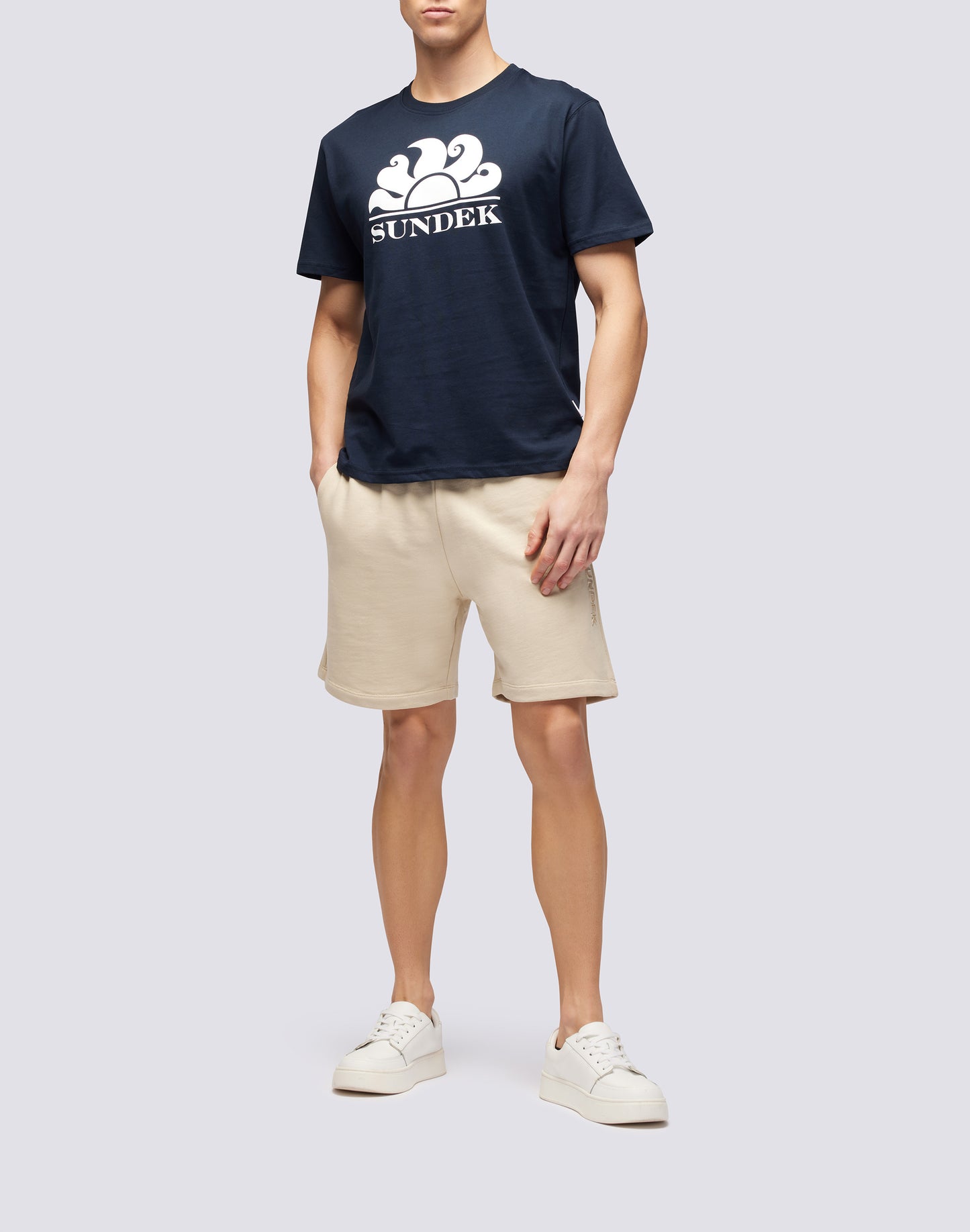 CREW NECK T-SHIRT WITH PRINTED LOGO