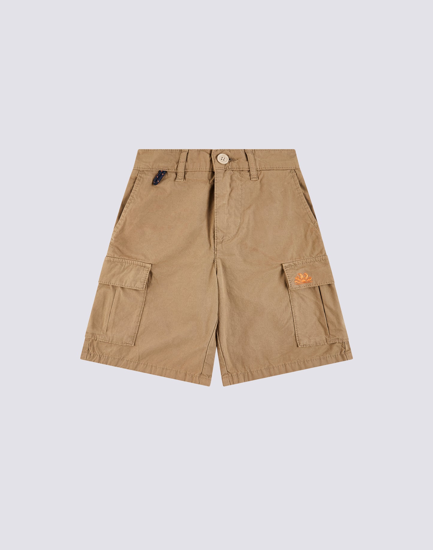 SHORT CARGO EN TISSU GARMENT DYED AVEC ARC-EN-CIEL