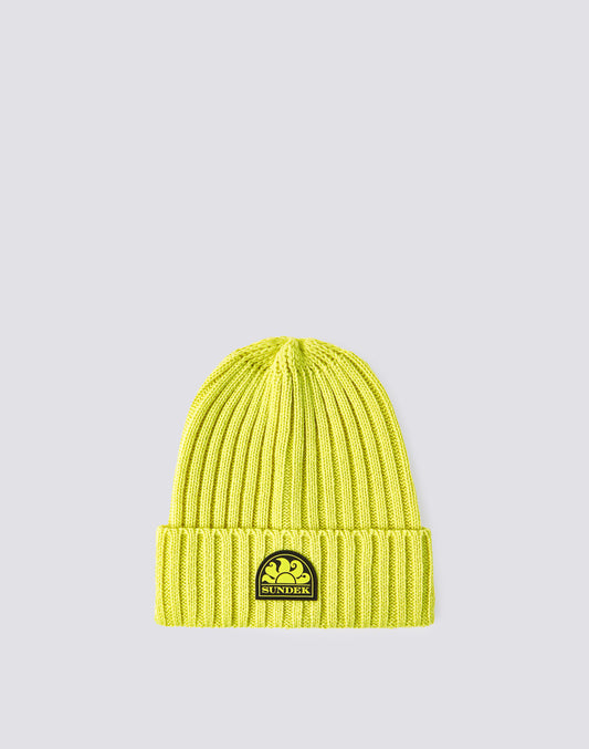 RIB KNITTED BEANIE