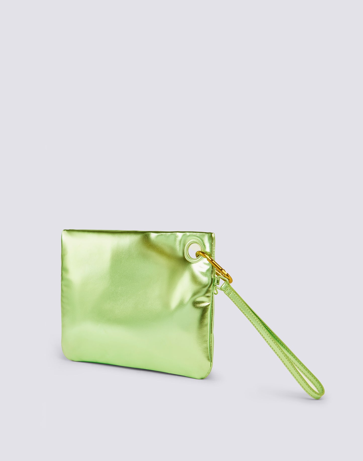 LAMINATED CLUTCH BAG WITH LOGO