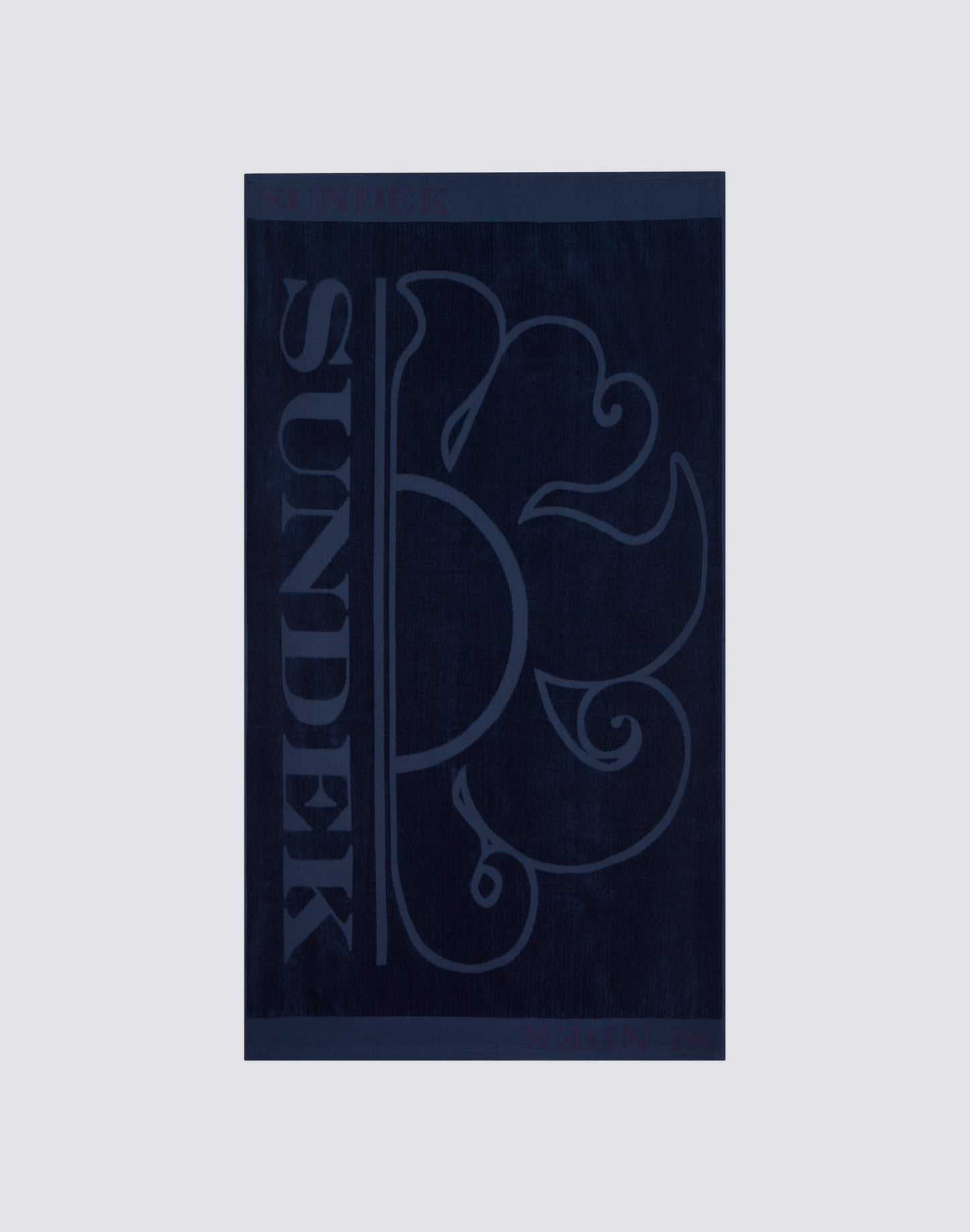 SERVIETTE DE PLAGE JACQUARD AVEC LOGO