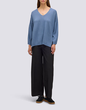 PANTALONI LUNGHI DONNA IN POLY VISCOSA TWILL