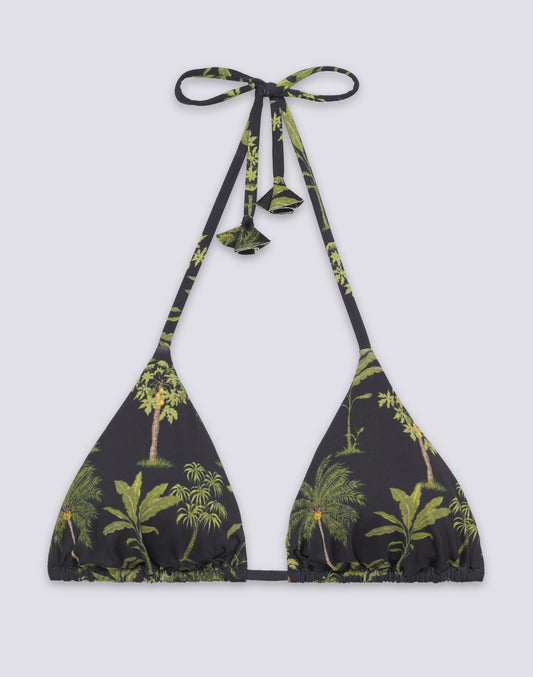 JENNIFER - TOP DE BIKINI TRIANGULAR CON ESTAMPADO BOTÁNICO