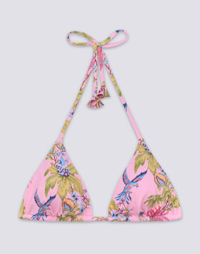 JENNIFER - TOP DE BIKINI TRIÁNGULO CON ESTAMPADO SWEET PARROT