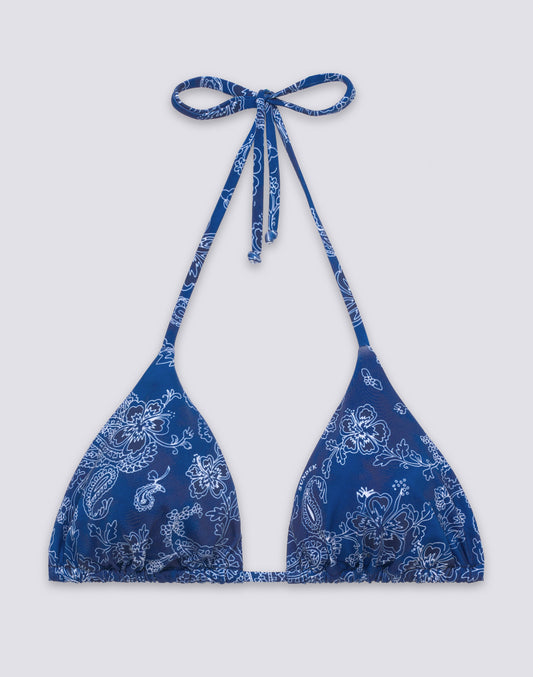 JENNIFER - TOP DE BIKINI TRIANGULAR CON ESTAMPADO HIBI PAISLEY