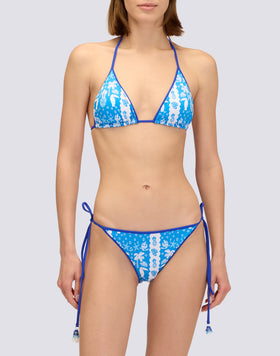 JENNIFER - TROPIC SALAD PRINT TRIANGLE TOP