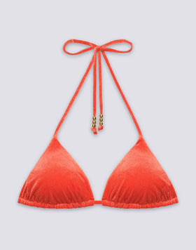 JENNIFER - HAUT DE BIKINI TRIANGLE RÉGLABLE EN VELOURS