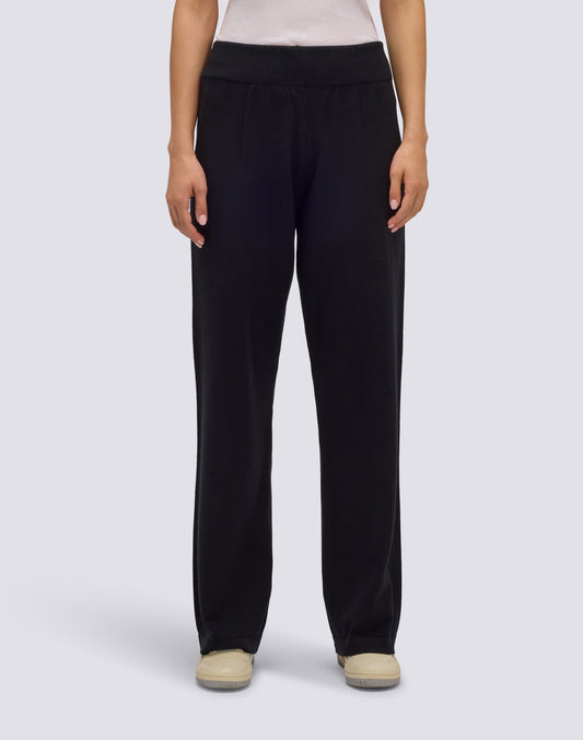PANTALON EN MAILLE POUR FEMME AVEC LOGO BRODÉ