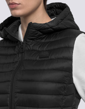 GILET PIUMINO DONNA CON CAPPUCCIO
