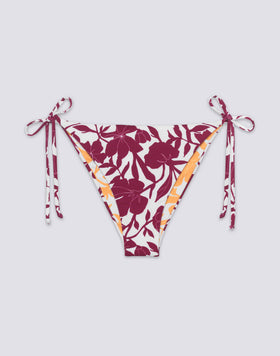 ANITA - SLIP DE BIKINI À CÔTÉS RÉGLABLES IMPRIMÉ PATCHY FLOWERS