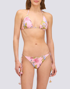 ANITA - SLIP BIKINI CON LACCI REGOLABILI STAMPA SWEET PARROT