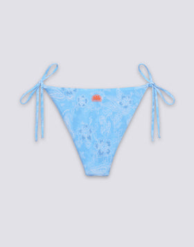ANITA - SLIP DE BIKINI À LACETS MOTIF HIBI PAISLEY BANDANA