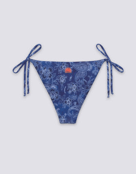 ANITA - SLIP DE BIKINI À LACETS MOTIF HIBI PAISLEY BANDANA