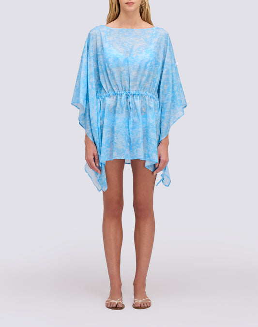 VESTIDO DE MUJER CON MANGA DE MARIPOSA Y ESTAMPADO HIBI PAISLEY