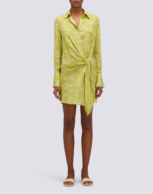 VESTIDO CAMISA DE MUJER DE VISCOSA CON ESTAMPADO HIBI PAISLEY